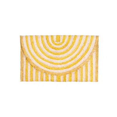 Jelavu Women's Yellow / Orange Brooke - Small Clutch Yellow In Cream/yellow