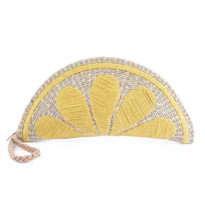 Jelavu Women's Yellow / Orange Capri Fruit - Clutch - Lemon In Yellow/orange