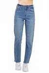 Jelly Jeans High Rise Tapered Mom Jeans In Medium Blue In Blue