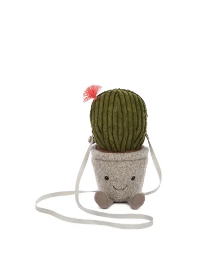 Jellycat Amuseable Cactus Crossbody Bag In 绿色