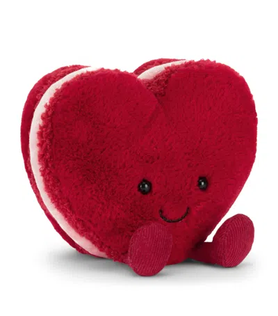 Jellycat Amuseables Arlette Heart Macaron In Red