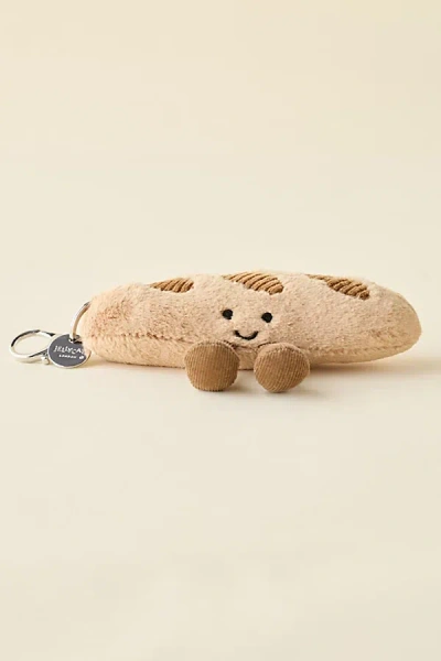 Jellycat Amuseables Baguette Plushie Bag Charm In Tan At Urban Outfitters In Brown