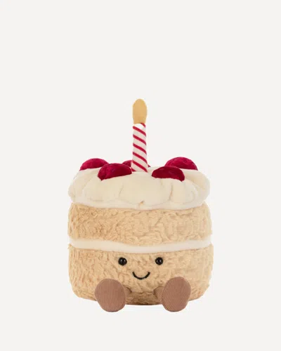 Jellycat Amuseables Birthday Cake Plush Toy In Beige
