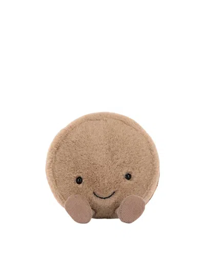 Jellycat Amuseables Mona Macaron (chocolate) 12cm X 10cm X 5cm Peluche In Brown