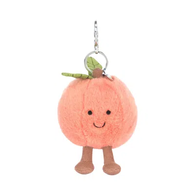 Pre-owned Jellycat Amuseables Peach Bag Charm 'pink' | Men's Size Onesize