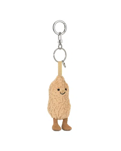 Jellycat Amuseables Peanut Clip On Charm - Ages 3+ In Brown