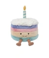 Jellycat Amuseables Rainbow Birthday Cake Doll In Multi