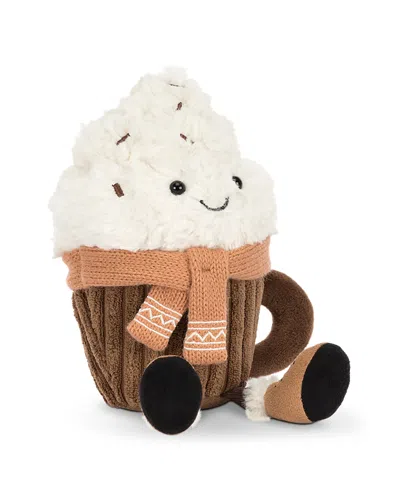 Jellycat Amuseables Scarffles Hot Chocolate Plush - Ages 0+ In Brown