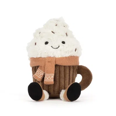 Jellycat Amuseables Scarffles Hot Chocolate Soft Toy - Kids In Brown
