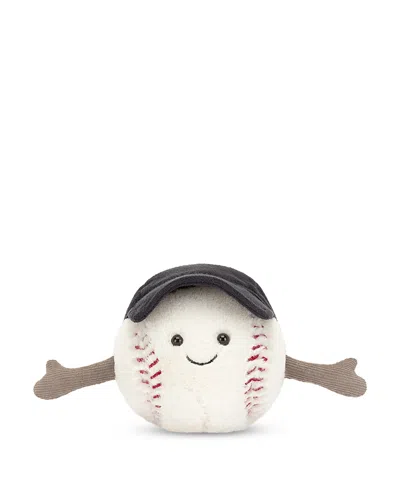 Jellycat Amuseables Sports Baseball Plush - Ages 0+ In White