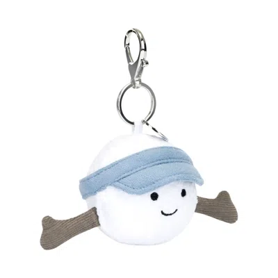 Pre-owned Jellycat Amuseables Sports Golf Bag Charm 'white' | Men's Size Onesize