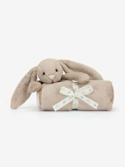Jellycat Kids'  Baby Bashful Bunny Blankie In Beige