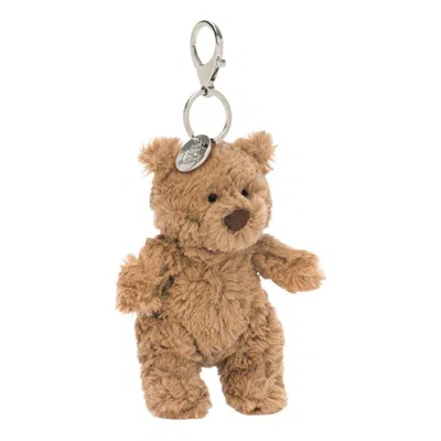 Jellycat Bartholomew Bear Bag Charm 'tan' In Brown