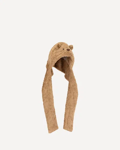 Jellycat Bartholomew Bear Bundlesnug Hat In Brown