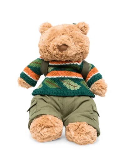 Jellycat Kids' Bartholomew Bear Hiking Outfit Medium Toy In Brown
