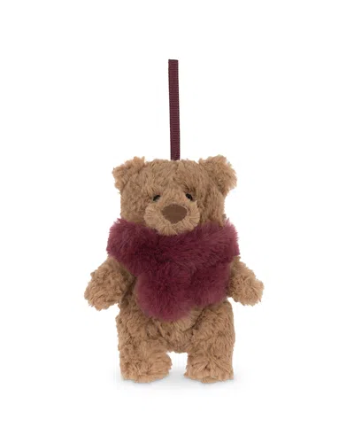 Jellycat Bartholomew Bear Winter Warmer Decoration - Ages 0+ In Brown