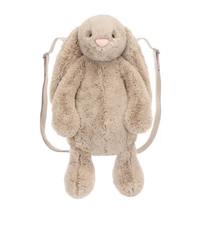 Jellycat Bashful Bunny Backpack In Brown