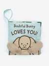 Jellycat Bashful Bunny Loves You Book In Blue