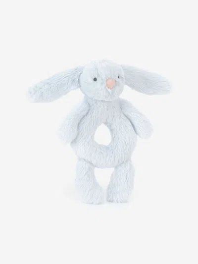 Jellycat Bashful Bunny Ring Rattle In Blue