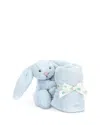Jellycat Bashful Bunny Soother Blanket - Ages 0+ In Blue