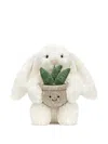Jellycat Bashful Bunny With Aloe Plant Collectible In Neutral