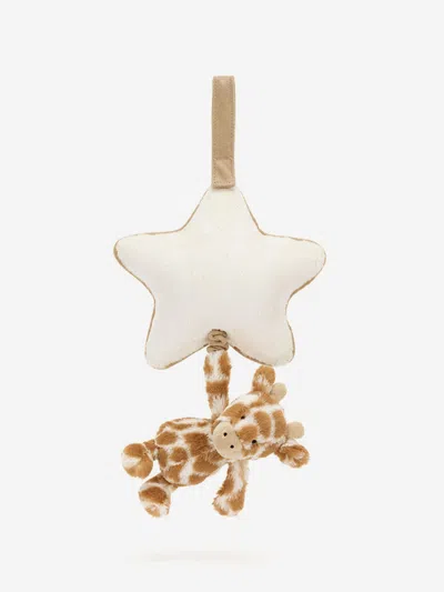Jellycat Bashful Giraffe Musical Pull In Brown