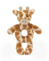 Jellycat Bashful Giraffe Plush Ring Rattle - Ages 0+
