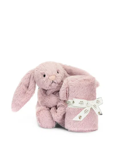 Jellycat Kids' Bashful Luxe Bunny Soother In Transparent