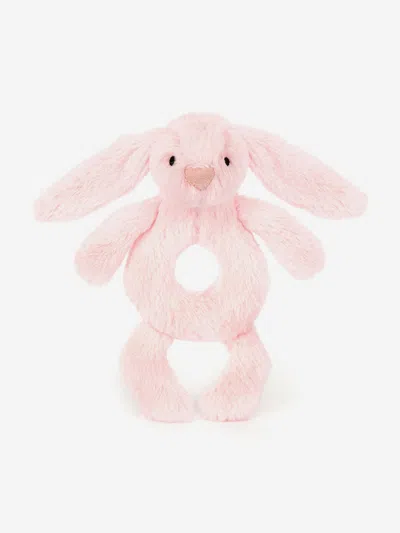 Jellycat Bashful Pink Bunny Ring Rattle