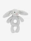 Jellycat Bashful Silver Bunny Ring Rattle