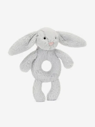 Jellycat Bashful Silver Bunny Ring Rattle