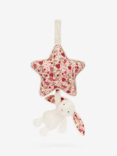 Jellycat Blossom Bunny 'berry' Musical Pull In Pink