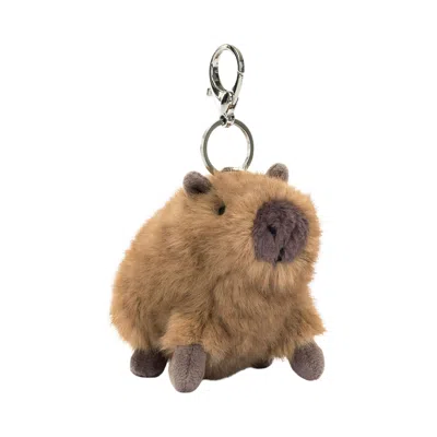 Pre-owned Jellycat Clyde Capybara Bag Charm 'brown' | Men's Size Onesize