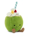 Jellycat Coconut Straw Toy In Green