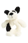 Jellycat 'dog' Grabber Rattle In Cream/black