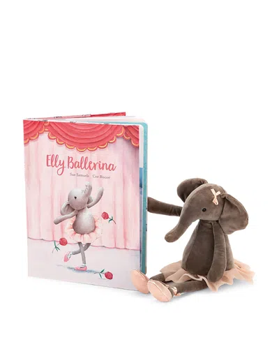 Jellycat Elly Ballerina Book - Ages 0+ In Animal Print