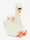 Jellycat Featherful Swan In White