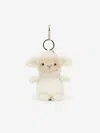 Jellycat Little Lamb Bag Charm In White