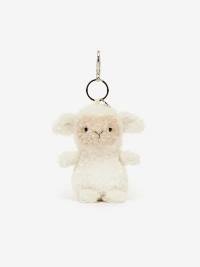 Jellycat Kids'  Little Lamb Bag Charm In White