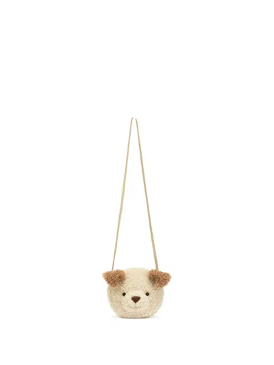 Jellycat Kids' Little Pup Bag In Neutrals