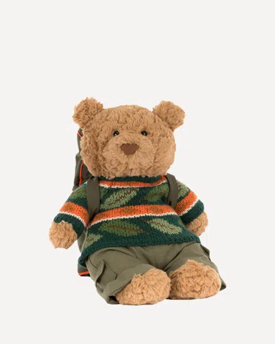 Jellycat Medium Bartholomew Bear Hiking Outfit Plush Toy In Brown