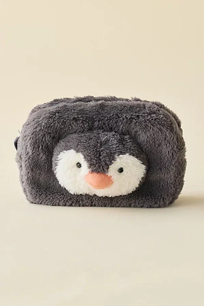 Jellycat Peanut Penguin Plushie Travel Pouch In Black, Women's At Urban Outfitters
