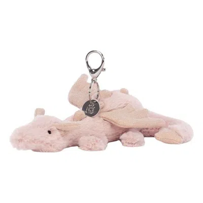 Jellycat Rose Dragon Bag Charm 'pink' In Multi