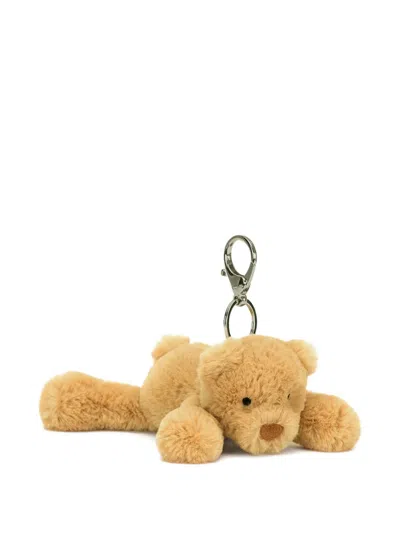 Jellycat Smudge Bear Bag Charm In Neutrals