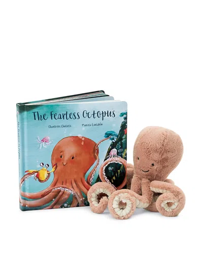Jellycat The Fearless Octopus Book - Ages 0+ In Brown