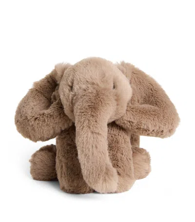 Jellycat Tiny Smudge Elephant In Brown