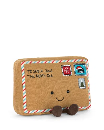 Jellycat Unisex Amuseables Letter To Santa Plush - Ages 0+ In Brown