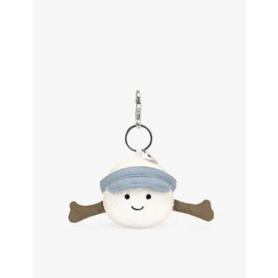 Jellycat Womens  Amuseable Sports Golf Ball Woven Bag Charm 12cm In Multi