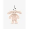 Jellycat Womens  Bashful Blush Bunny Bag Charm 18cm