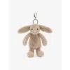 Jellycat Womens  Bashful Bunny Beige Bag Charm 18cm